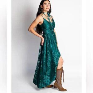 Joyfolie  Hollie Dress in  Ocean Teal Size XL NWT